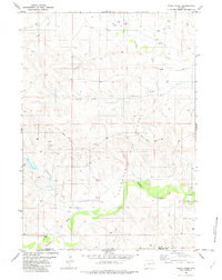 Download a high-resolution, GPS-compatible USGS topo map for Poddy Creek, WY (1982 edition)