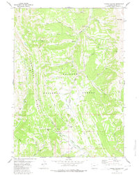 Download a high-resolution, GPS-compatible USGS topo map for Poison Meadows, WY (1980 edition)