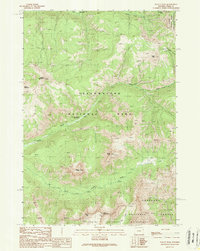 Download a high-resolution, GPS-compatible USGS topo map for Pollux Peak, WY (1989 edition)