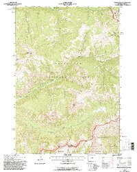 Download a high-resolution, GPS-compatible USGS topo map for Pollux Peak, WY (1996 edition)
