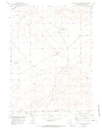 1949 Map of Natrona County, WY, 1975 Print