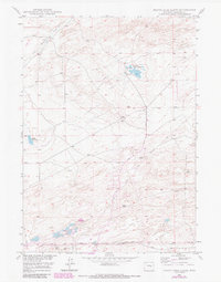 Download a high-resolution, GPS-compatible USGS topo map for Pratts Soda Lakes, WY (1985 edition)