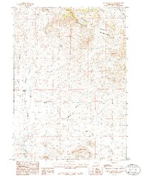 preview thumbnail of historical topo map of Sublette County, WY in 1986