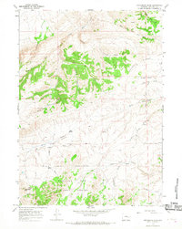 Download a high-resolution, GPS-compatible USGS topo map for Protsmans Knob, WY (1968 edition)
