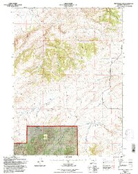 Download a high-resolution, GPS-compatible USGS topo map for Protsmans Knob, WY (1996 edition)