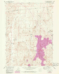 Download a high-resolution, GPS-compatible USGS topo map for Puddle Springs, WY (1985 edition)