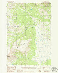 Download a high-resolution, GPS-compatible USGS topo map for Quadrant Mountain, WY (1986 edition)