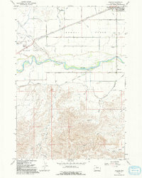 Download a high-resolution, GPS-compatible USGS topo map for Ralston, WY (1992 edition)