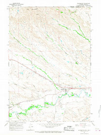 Download a high-resolution, GPS-compatible USGS topo map for Ranchester, WY (1967 edition)