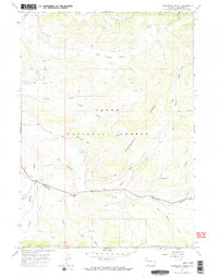 Download a high-resolution, GPS-compatible USGS topo map for Raspberry Ridge, WY (1971 edition)