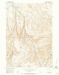 preview thumbnail of historical topo map of Hot Springs County, WY in 1957