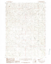 preview thumbnail of historical topo map of Campbell County, WY in 1984