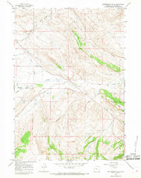 Download a high-resolution, GPS-compatible USGS topo map for Rattlesnake Gulch, WY (1968 edition)