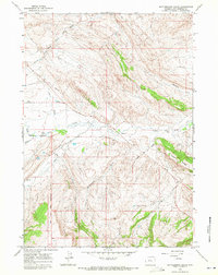 preview thumbnail of historical topo map of Hot Springs County, WY in 1965