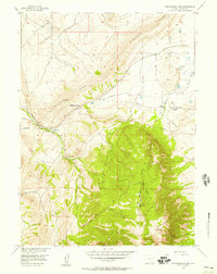 Download a high-resolution, GPS-compatible USGS topo map for Rattlesnake Pass, WY (1957 edition)