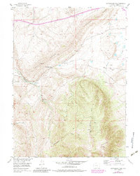 Download a high-resolution, GPS-compatible USGS topo map for Rattlesnake Pass, WY (1983 edition)