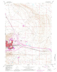 Download a high-resolution, GPS-compatible USGS topo map for Rawlins, WY (1981 edition)