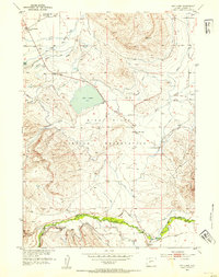 Download a high-resolution, GPS-compatible USGS topo map for Ray Lake, WY (1954 edition)