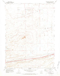 preview thumbnail of historical topo map of Sweetwater County, WY in 1970