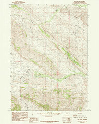 preview thumbnail of historical topo map of Hot Springs County, WY in 1985