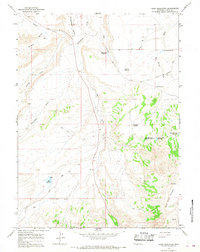 Download a high-resolution, GPS-compatible USGS topo map for Reed Reservoir, WY (1968 edition)