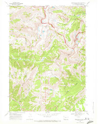 Download a high-resolution, GPS-compatible USGS topo map for Rendezvous Peak, WY (1972 edition)