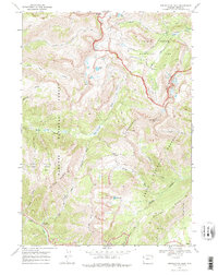 Download a high-resolution, GPS-compatible USGS topo map for Rendezvous Peak, WY (1974 edition)