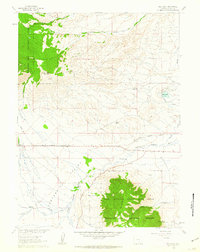 Download a high-resolution, GPS-compatible USGS topo map for Rex Lake, WY (1963 edition)