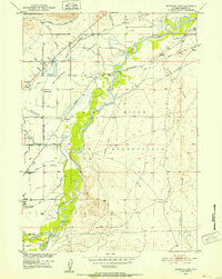 preview thumbnail of historical topo map of Fremont County, WY in 1950