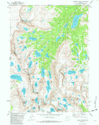 Download a high-resolution, GPS-compatible USGS topo map for Roberts Mountain, WY (1982 edition)