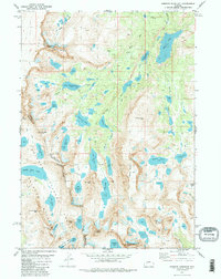 Download a high-resolution, GPS-compatible USGS topo map for Roberts Mountain, WY (1982 edition)