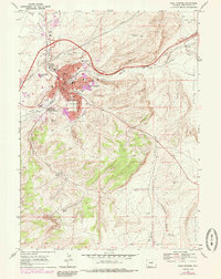 Download a high-resolution, GPS-compatible USGS topo map for Rock Springs, WY (1985 edition)