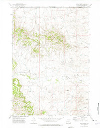 Download a high-resolution, GPS-compatible USGS topo map for Rocky Butte, WY (1975 edition)