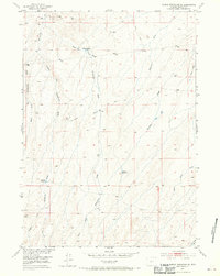 Download a high-resolution, GPS-compatible USGS topo map for Rongis Reservoir SE, WY (1970 edition)