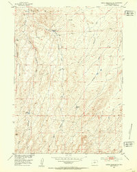 Download a high-resolution, GPS-compatible USGS topo map for Rongis Reservoir SE, WY (1953 edition)