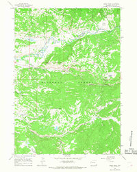 Download a high-resolution, GPS-compatible USGS topo map for Rosies Ridge, WY (1968 edition)
