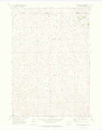 Download a high-resolution, GPS-compatible USGS topo map for Roundup Draw, WY (1974 edition)