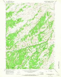 Download a high-resolution, GPS-compatible USGS topo map for Saddleback Mountain, WY (1968 edition)