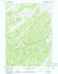 Download a high-resolution, GPS-compatible USGS topo map for Saddleback Mountain, WY (1985 edition)