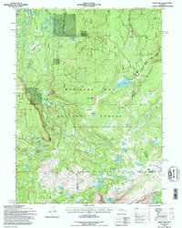 preview thumbnail of historical topo map of Carbon County, WY in 1992