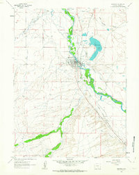 Download a high-resolution, GPS-compatible USGS topo map for Saratoga, WY (1963 edition)