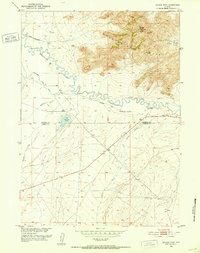 preview thumbnail of historical topo map of Carbon County, WY in 1951