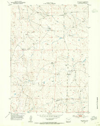 preview thumbnail of historical topo map of Campbell County, WY in 1953