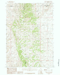 Download a high-resolution, GPS-compatible USGS topo map for Sawmill Canyon, WY (1984 edition)