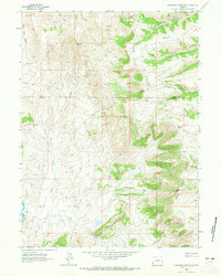 Download a high-resolution, GPS-compatible USGS topo map for Sawtooth Mountain, WY (1965 edition)
