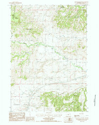 Download a high-resolution, GPS-compatible USGS topo map for Schoolmarm Butte, WY (1984 edition)
