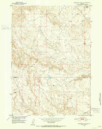 Download a high-resolution, GPS-compatible USGS topo map for Schuster Flats NE, WY (1952 edition)