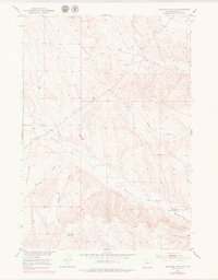 Download a high-resolution, GPS-compatible USGS topo map for Schuster Flats SE, WY (1979 edition)