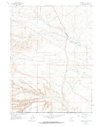 Download a high-resolution, GPS-compatible USGS topo map for Scrivner Butte, WY (1966 edition)