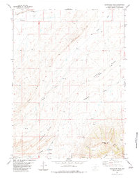 Download a high-resolution, GPS-compatible USGS topo map for Separation Peak, WY (1983 edition)